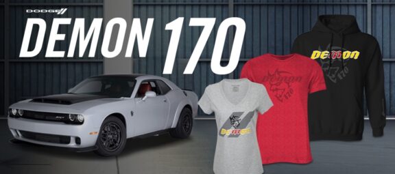 SRT<sup>&reg;</sup> Demon 170 Merch is Here!