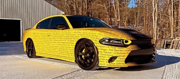 Custom Dodge Charger R/T Pays Tribute to Fallen Roadside First Responders