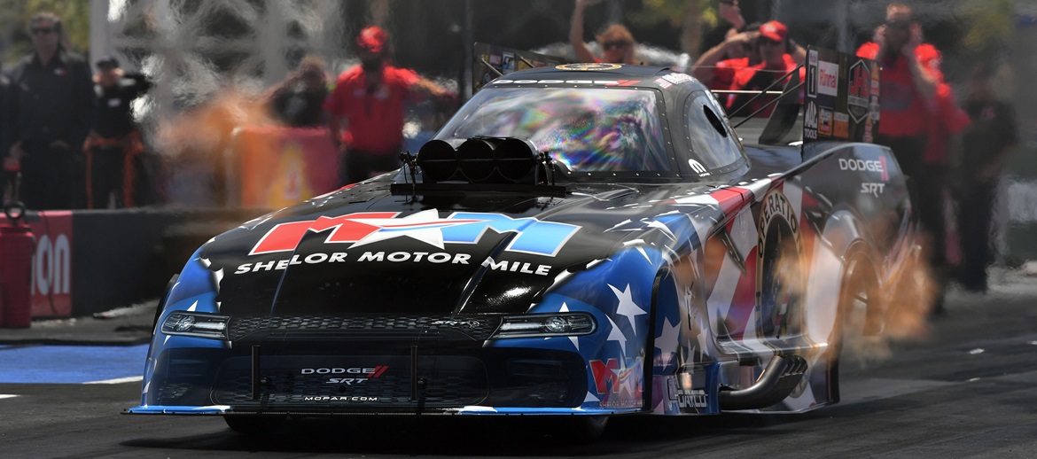 Stewart, Hagan Record Final Round Performance at Las Vegas NHRA Four-Wide Nationals in TSR Dodge//SRT® Nitro Machines