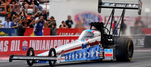 Stewart Takes 50th Anniversary Direct Connection Top Fuel Dragster to Semis at U.S. Nationals, Joins Hagan in Securing Berth in NHRA Playoffs