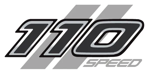 110 MPH badge