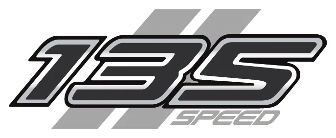 135 MPH badge